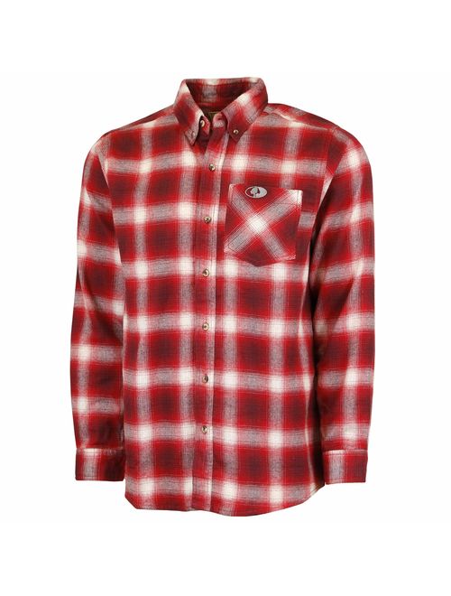 Mossy Oak Flannel Shirt for Men, Buffalo Plaid Long Sleeve Mens Flannel Shirts