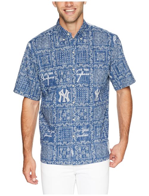 Reyn Spooner Men's New York Yankees MLB Classic Fit Hawaiian Shirt