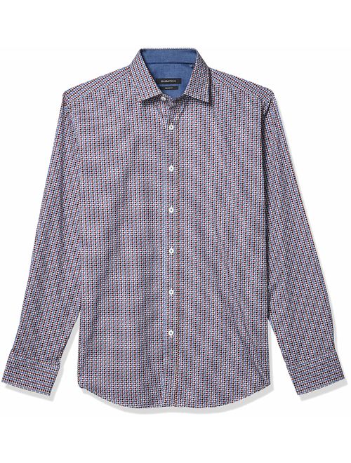 Bugatchi Men's Long Sleeve Classic Fit Shirt