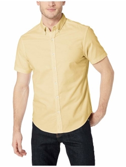 Original Penguin Men's Short Sleeve Core Oxford Button Down Shirt with Stretch