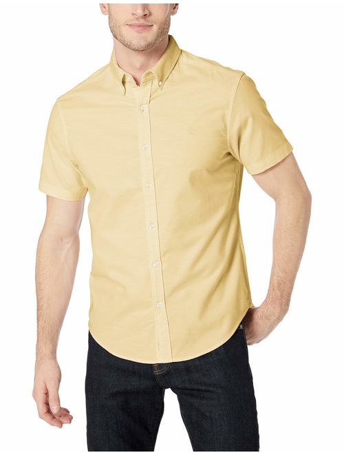 Original Penguin Men's Short Sleeve Core Oxford Button Down Shirt with Stretch