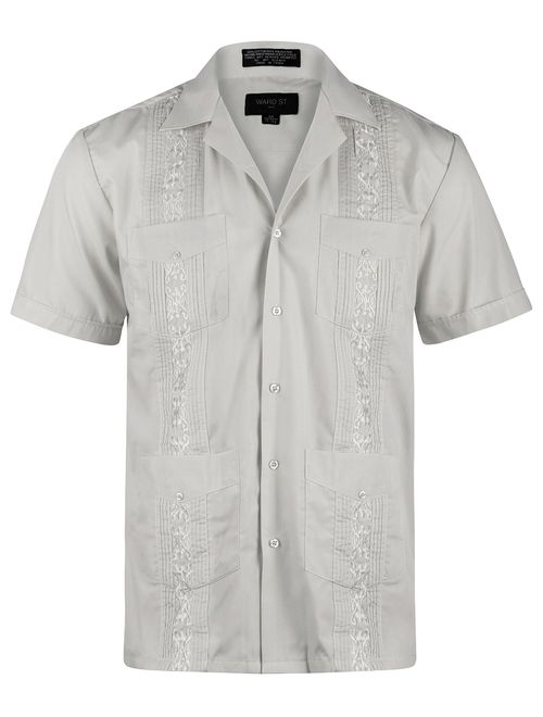 Ward St Men's Short Sleeve Cuban Guayabera