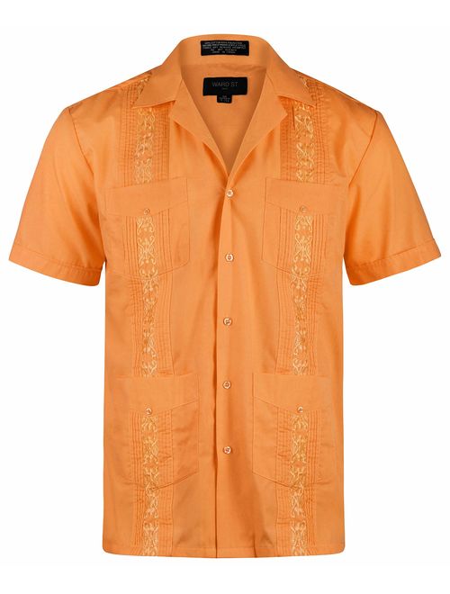 Ward St Men's Short Sleeve Cuban Guayabera