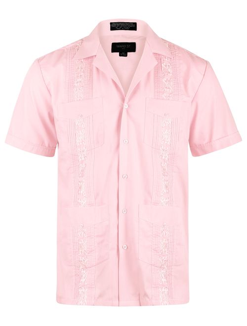 Ward St Men's Short Sleeve Cuban Guayabera