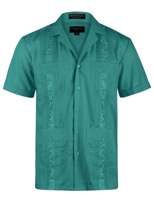 Ward St Men's Short Sleeve Cuban Guayabera