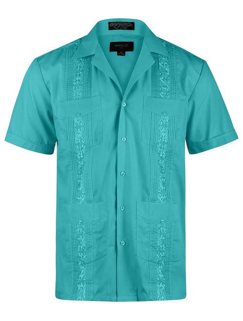 Ward St Men's Short Sleeve Cuban Guayabera