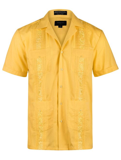 Ward St Men's Short Sleeve Cuban Guayabera