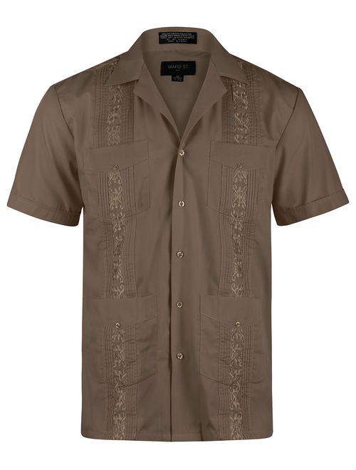 Ward St Men's Short Sleeve Cuban Guayabera