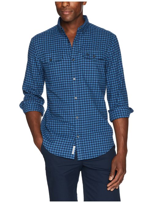 Original Penguin Men's Long Sleeve Gingham Button Down Shirt