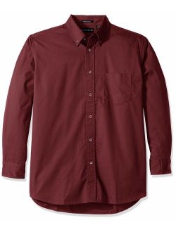 RETOV Men's Whisper Twill Shirt, Wine, 3X-Large