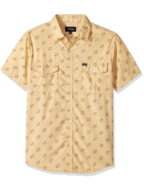 Brixton Men's Memphis Standard Fit Short Sleeve Woven Shirt