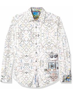 Men's Short Circuit L/S Woven Shirt