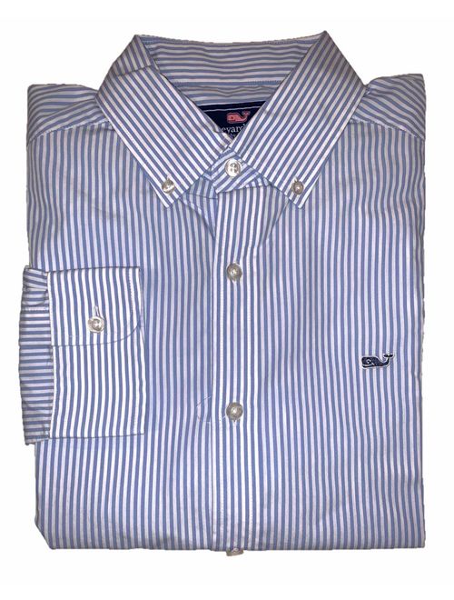 Vineyard Vines Men's Long Sleeve Button Down Whale Shirt Oxford