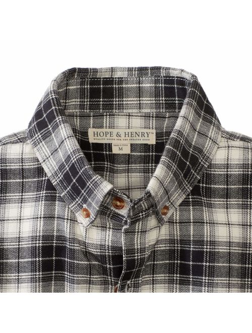 Hope & Henry Men's Brushed Cotton Button Down Shirt