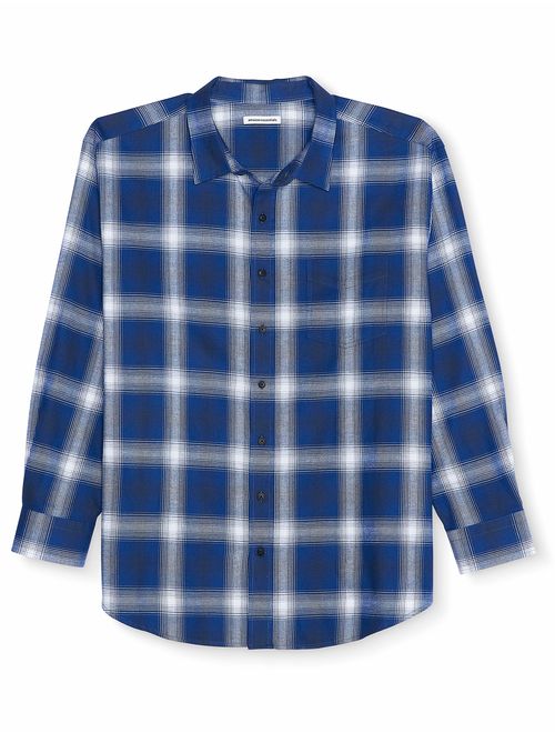 Amazon Essentials Men's Big and Tall Long-Sleeve Plaid Flannel Shirt fit by DXL