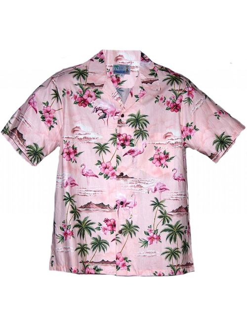 RJC Brand Flamingo Paradise Men's Hawaiian Shirt