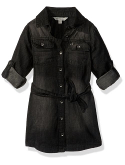 Girls' Chambray Shirtdress