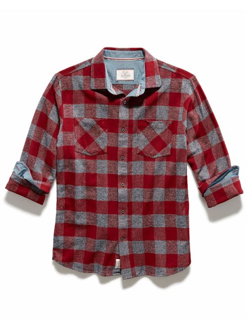 Flag & Anthem Men's Double Pocket Flannel Long Sleeve Shirt