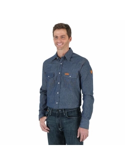 Riggs Workwear Men's Flame Resistant Western Two Pocket Snap Shirt