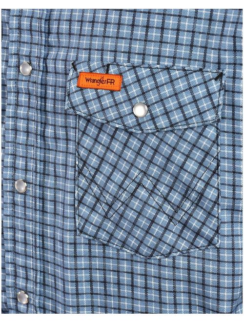 Wrangler Riggs Workwear Men's Flame Resistant Western Two Pocket Snap Shirt