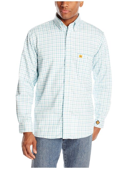 Wrangler Riggs Workwear Men's Flame Resistant Western Two Pocket Snap Shirt