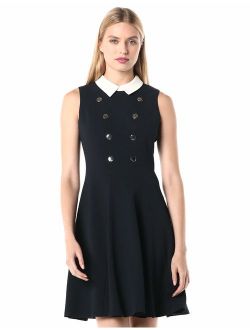 Women's Collar Fit and Flare Dress