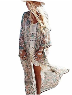 Xugq66 Women's Swimsuit Bikini Cover Up Sexy Lace Crochet Beach Dress Cardigan