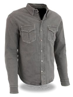 Milwaukee Performance Men's Denim Biker Shirt With Aramid (Grey, X-Large)