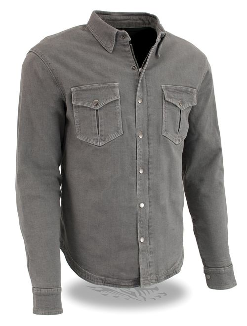 Milwaukee Performance Men's Denim Biker Shirt With Aramid (Grey, X-Large)