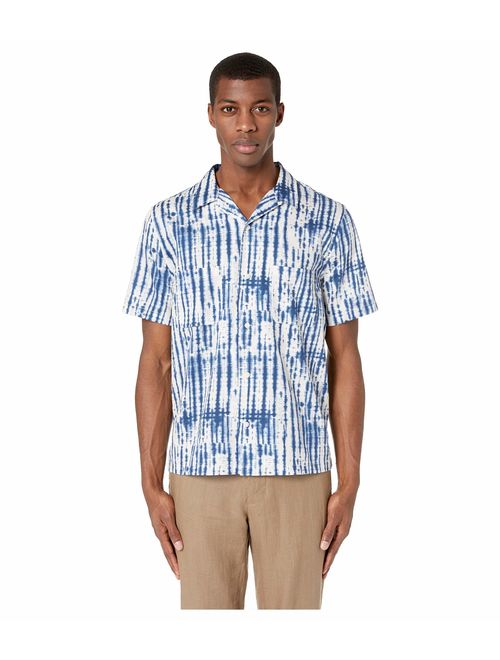 Vince Men's Shibori Printed Cabana Shirt