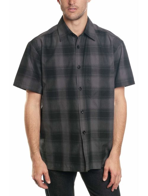 YAGO Men's Button Up Cotton Relaxed Fit Short Sleeve Shirts