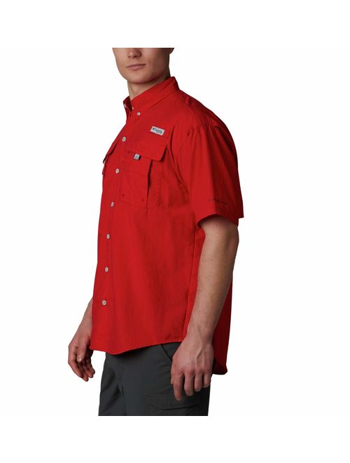 Columbia Men's Bahama Ii Short Sleeve Shirt, Red Spark, Large