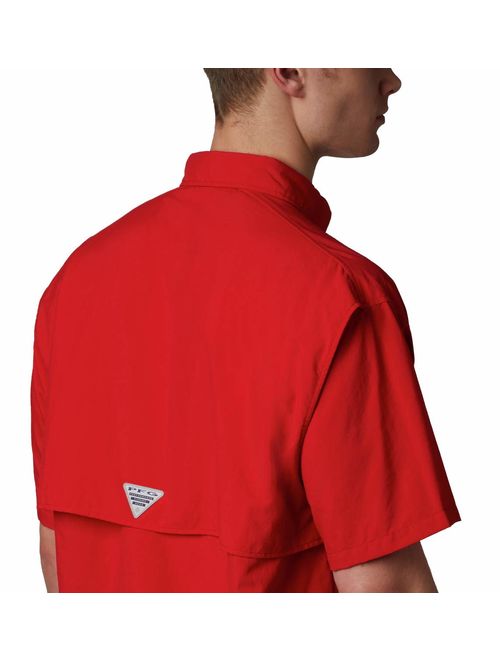 Columbia Men's Bahama Ii Short Sleeve Shirt, Red Spark, Large