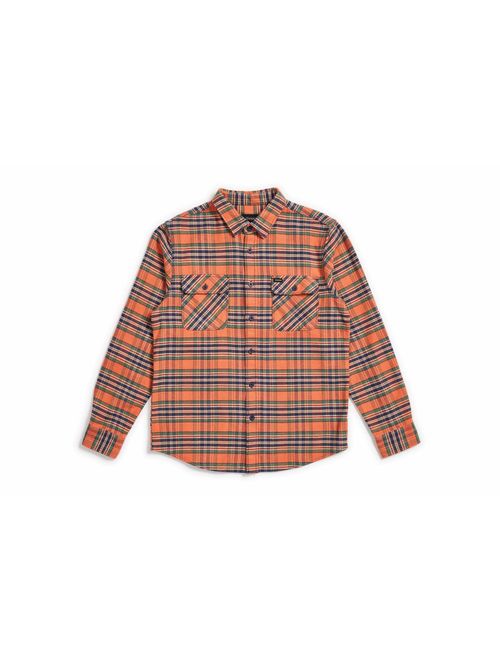 Brixton Men's Bowery Standard Fit Long Sleeve Flannel Shirt