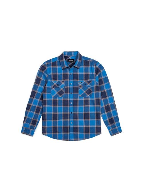 Brixton Men's Bowery Standard Fit Long Sleeve Flannel Shirt