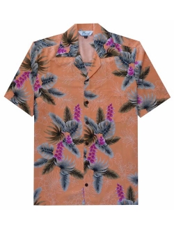 Hawaiian Shirt Mens Allover Flower Beach Aloha Party Casual Holiday Short Sleeve