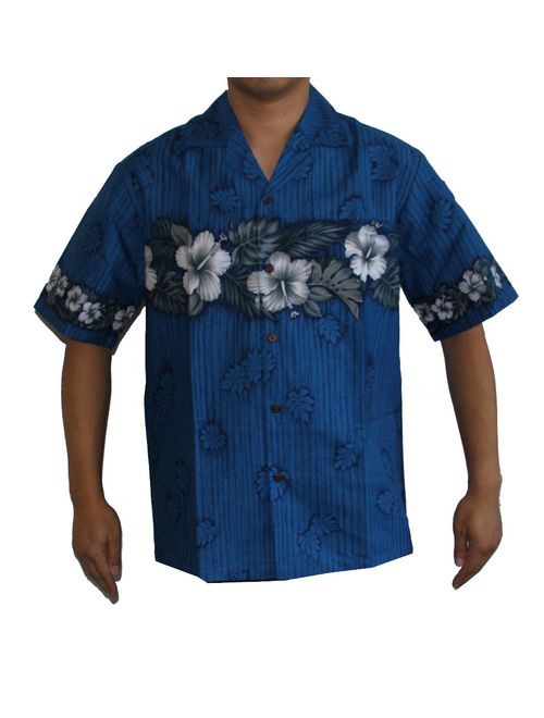 Alohawears Clothing Company Sales: Men's Island Hibiscus Flower Hawaiian Aloha Shirt