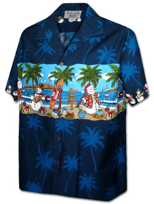 Pacific Legend Beach Snowmen Christmas Shirt