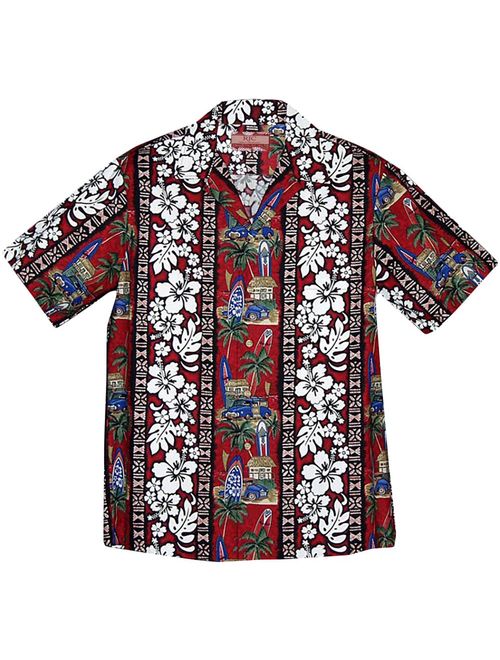 RJC Men's Surfing Woodies Hawaiian Shirt