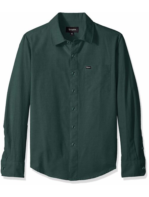 Brixton Men's Charter Standard Fit Long Sleeve Oxford Woven Shirt