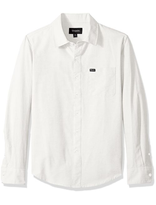 Brixton Men's Charter Standard Fit Long Sleeve Oxford Woven Shirt