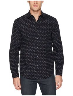 Men's Irving Crown Print Long Sleeve Woven