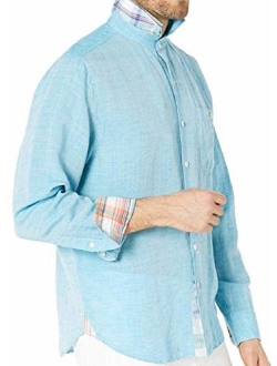 Long Sleeve Beach Breaker Sand Linen Camp Shirt