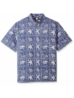 Reyn Spooner Men's Lahaina Sailor Spooner Kloth Classic Fit Hawaiian Shirt