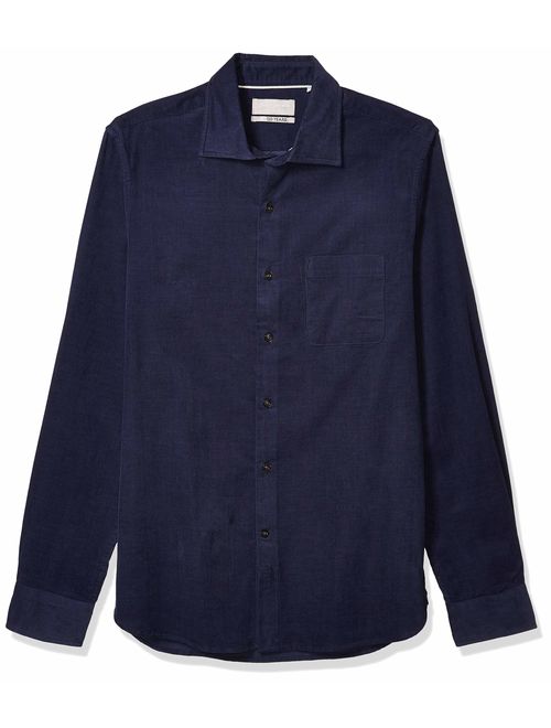 Hickey Freeman Men's Mercer Button Down Shirt, Dark Navy/Plaid, XX-Large