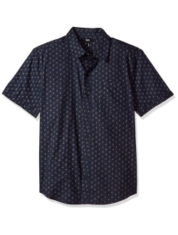 Men's Becker Short Sleeve Button Down Printed Shirt