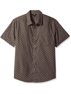 Men's Becker Short Sleeve Button Down Printed Shirt