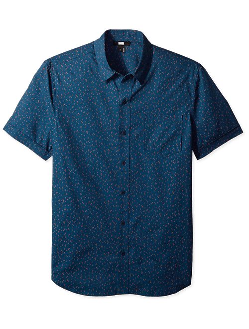 PAIGE Men's Becker Short Sleeve Button Down Printed Shirt