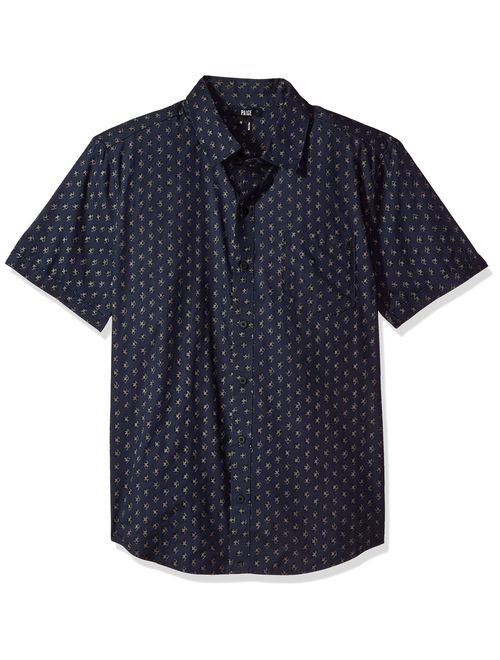 PAIGE Men's Becker Short Sleeve Button Down Printed Shirt