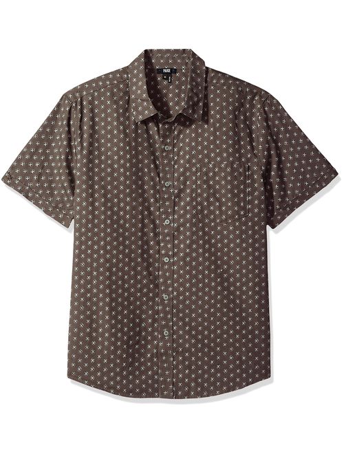 PAIGE Men's Becker Short Sleeve Button Down Printed Shirt